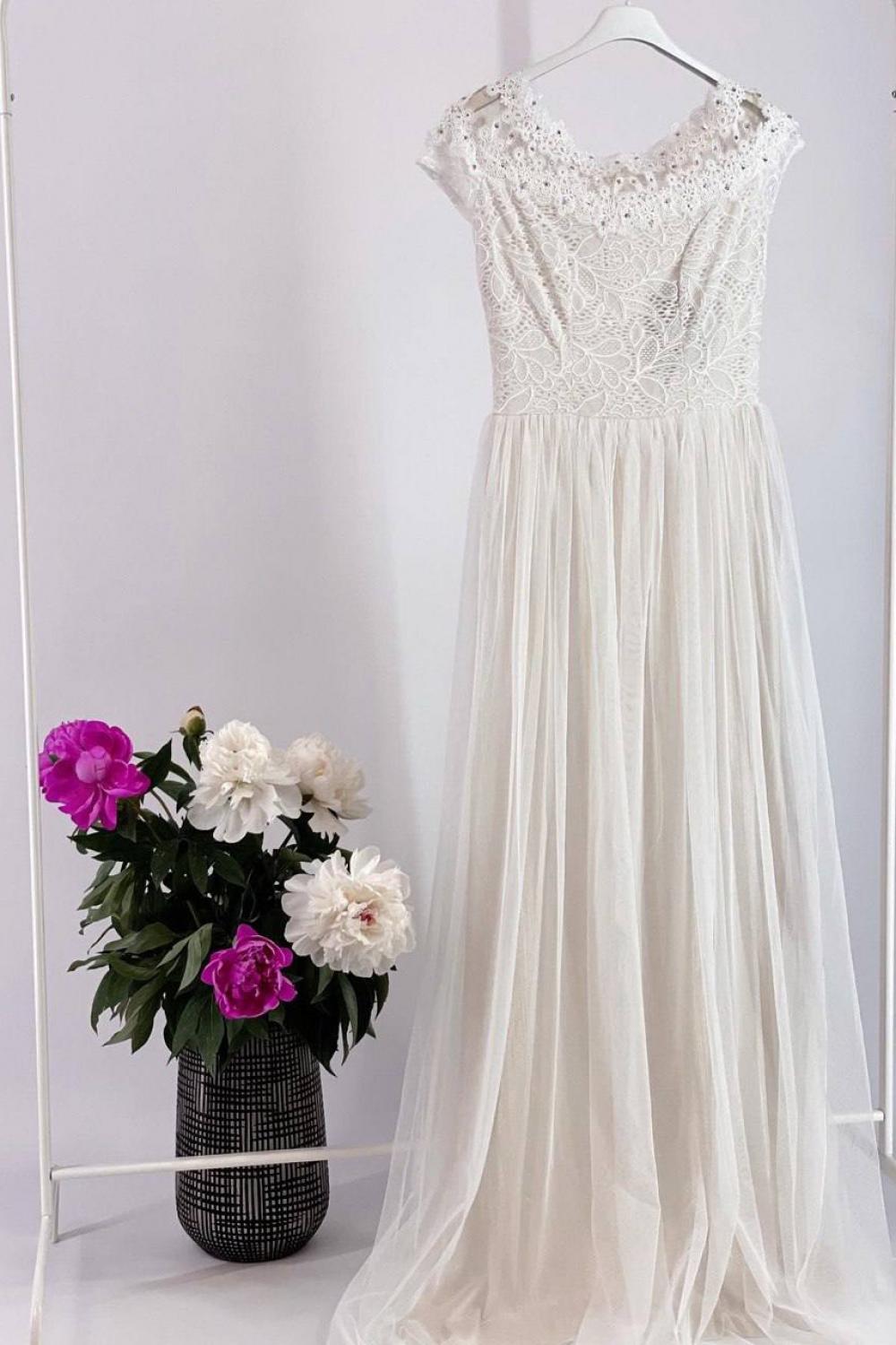 Dress white long Tanita Romario