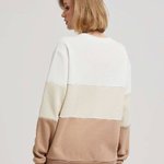 White sweatshirt with a print
