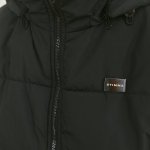 A voluminous jacket with a lining.