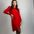Dress knitted red PPT Style H-9116