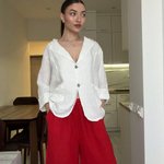 Жакет білийз льону white_long