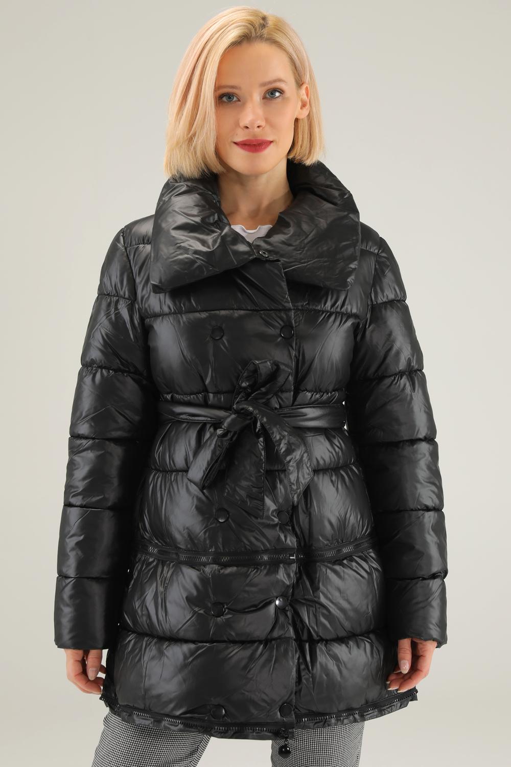 Women's jacket-transformer black with length adjustment 76-9860 UNISONO