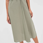 Midi olive summer dress