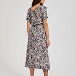 Summer floral midi dress
