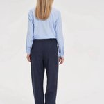 Blue loose striped trousers Z-SP-4825-L-realise