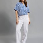 Blue striped shirt