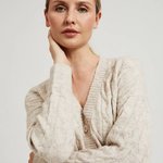 Beige knit dress