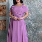 Сукня лілова святкова Plus Size