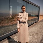 A beige coat