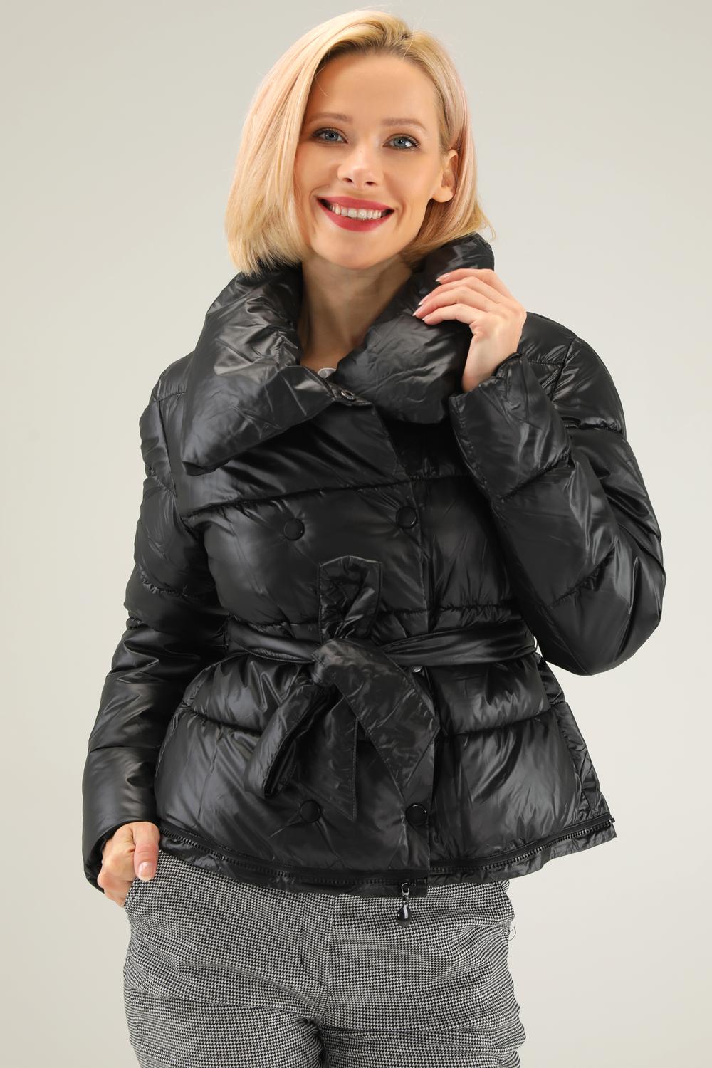 Women's jacket-transformer black with length adjustment 76-9860 UNISONO