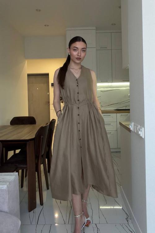 Сукня оливкова літня olive_dress