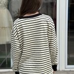 Світшот бежевий в смужку A.R.T.O Fashion Studio