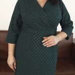 Сукня зелена жаккардова Lubira