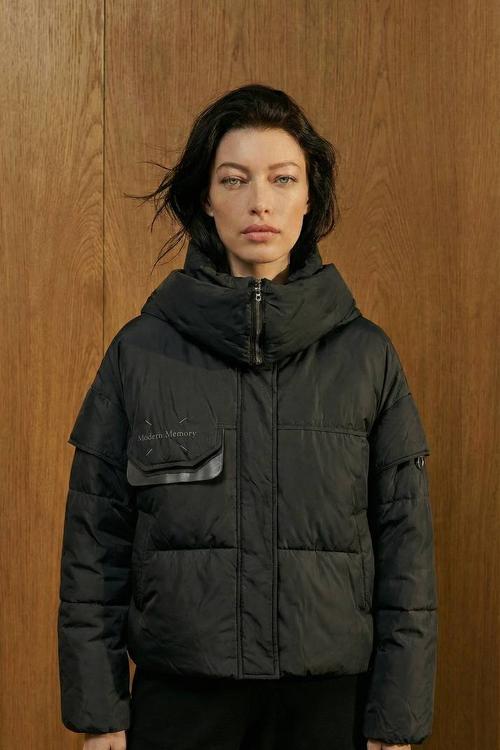 Black demi-season jacket-vest 8606-black-KR-realize