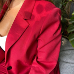 Classic red plus size suit Petro Soroka