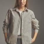 Beige plaid shirt