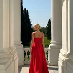 Сукня червона вечірня довга 0007