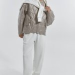 Silver quilted jacket