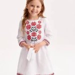 Вишита сукня біла для дівчаток