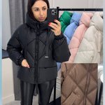 Demi-season jacket in black color