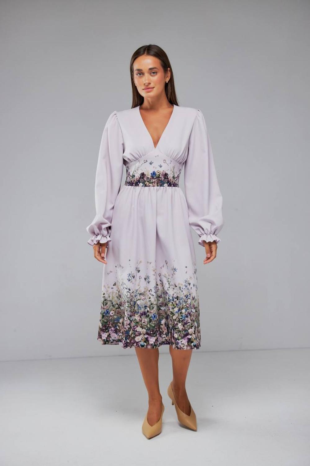 Floral print dress festive
