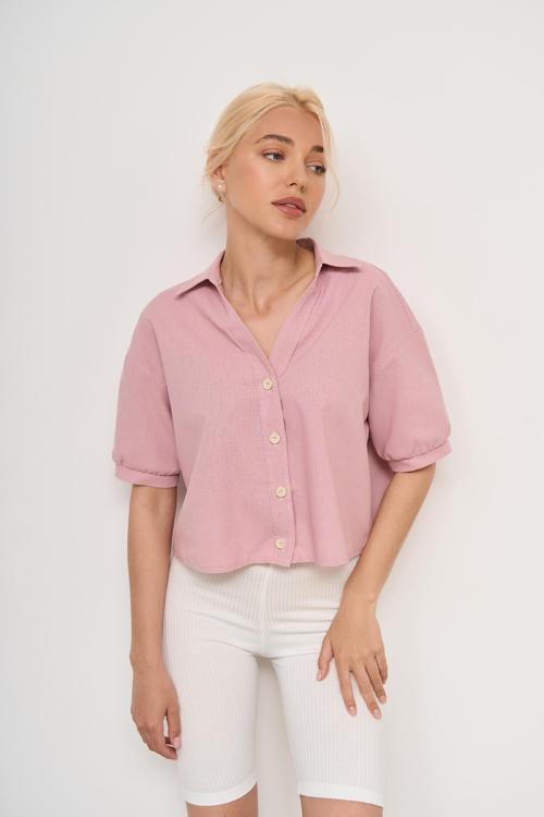 Shirt linen pink 12 ROY