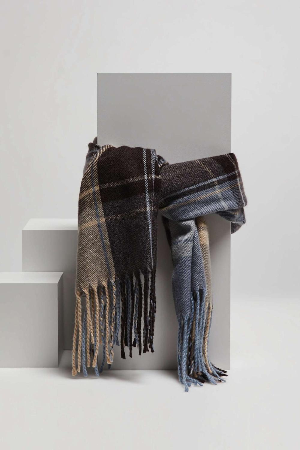 A brown scarf