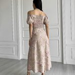 Сукня бежева міді Larionoff