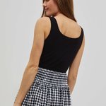 Black striped top L-TS-4063 Moodo