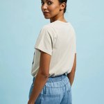 Beige printed T-shirt MOODO