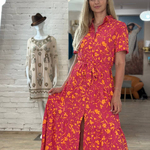 Сукня-сорочка фуксія SS23-356