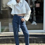 Pants blue 20AH413 YUKA PARIS