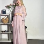 Сукня рожева літня максі