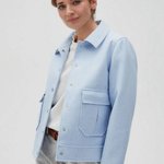 Blue felt jacket