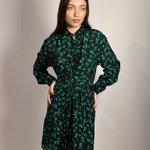 Сукня з зеленим принтом 18AH551 YUKA PARIS