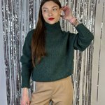 Warm women's light jacket 21AH123 LAURAMAX made of warm yarn