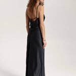 Black combination dress
