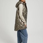 Warm beige vest extended