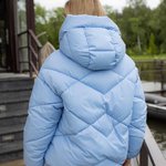 Demi-season jacket in blue color