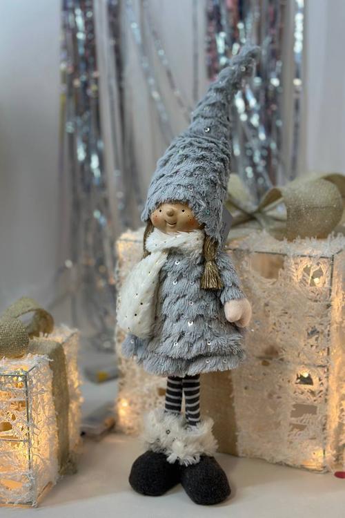Christmas fairy in grey