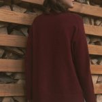 A loose-fitting jumper