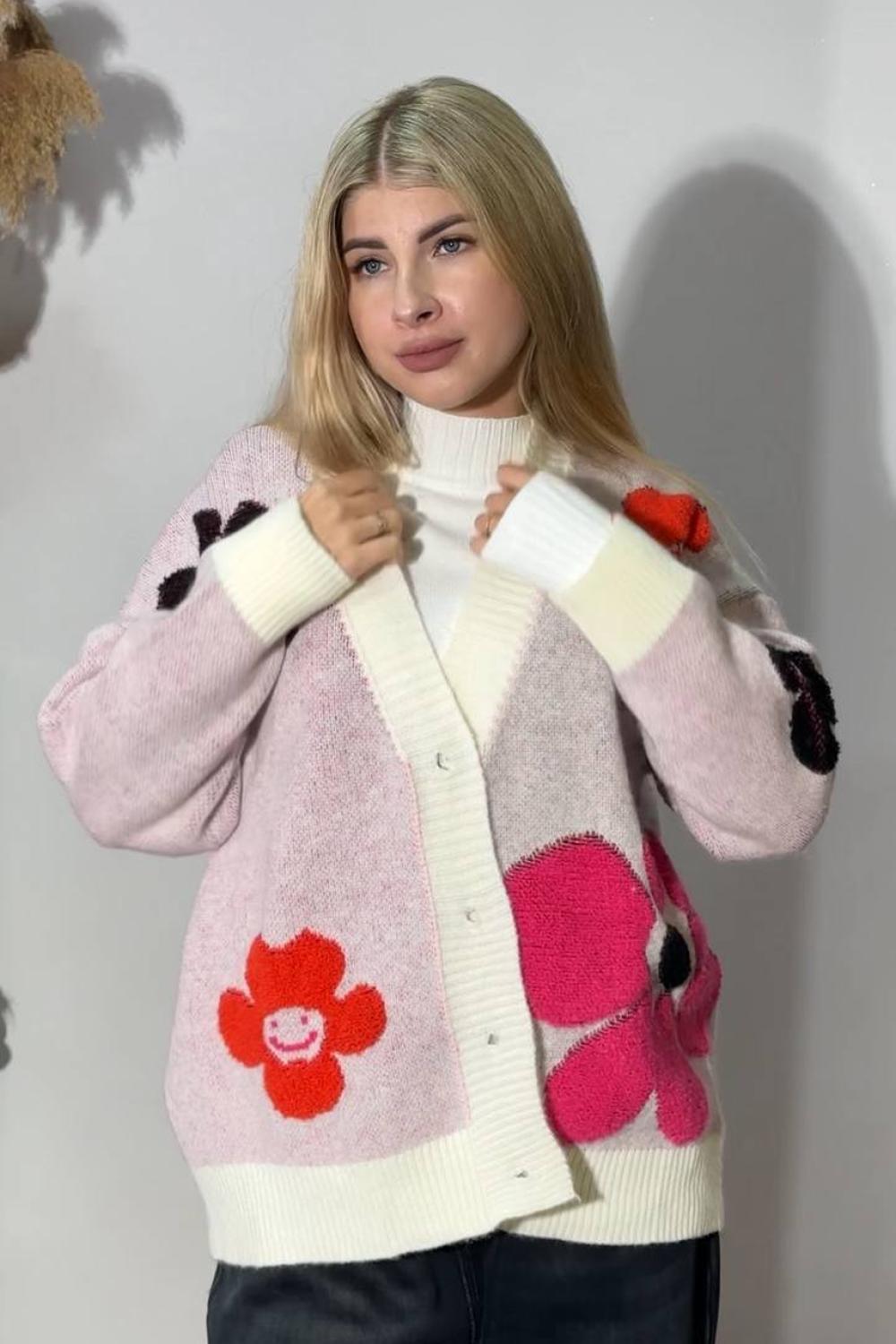 Milk knitted cardigan