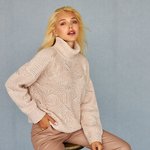 Светр жіночий теплий перлинний 2479 BELLISE
