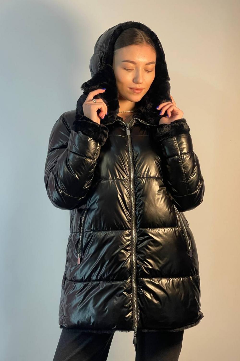Two-sided women's black jacket 2107-2 UNISONO