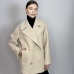 Пальто коротке з італійським коміром  Fine Line