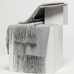 A grey scarf