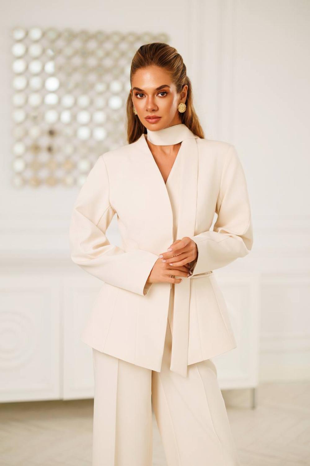 Women's cream suit 552_cream
