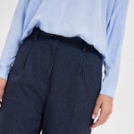 Blue loose striped trousers Z-SP-4825-L-realise