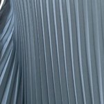 Blue-gray pleated skirt