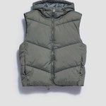 Vest with hood olive L-KA-4000 Moodo
